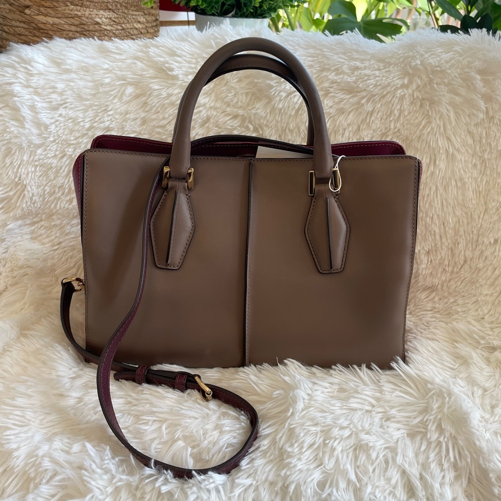 Tod's 2 Way Bag Plum/Wine/ Brown FINAL SALE